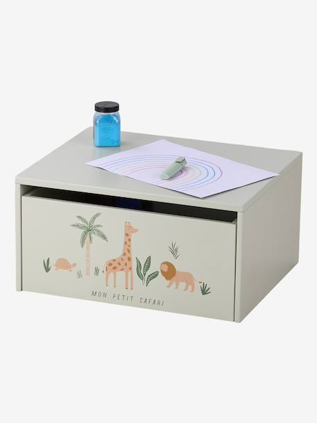Activiteitentafel met opbergkoffer beige+rozen - vertbaudet enfant 