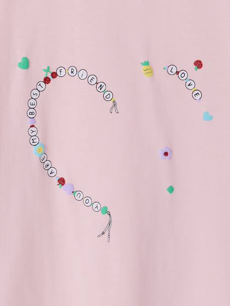 Set T-shirt en armbanden beste vrienden lila - vertbaudet enfant 