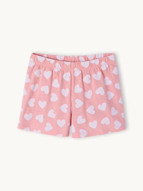 Pyjamashorty meisjes katoen LILO & STITCH snoepjesroze - vertbaudet enfant 