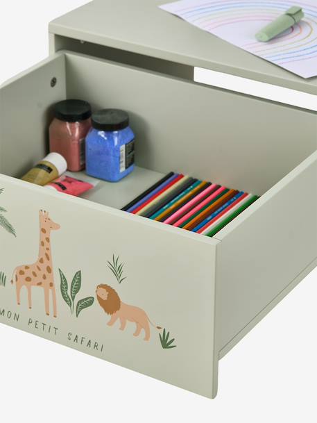 Activiteitentafel met opbergkoffer beige+rozen - vertbaudet enfant 