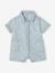 Denim combishort babymeisjes gebleekt denim - vertbaudet enfant 