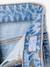 Ruime meisjesjeans MorphologiK met een smalle taille denimgrijs+donkerblauw+lichtblauw+middenblauw - vertbaudet enfant 