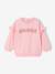 sweater  met lange mouwen voor babymeisjes lichtroze - vertbaudet enfant 