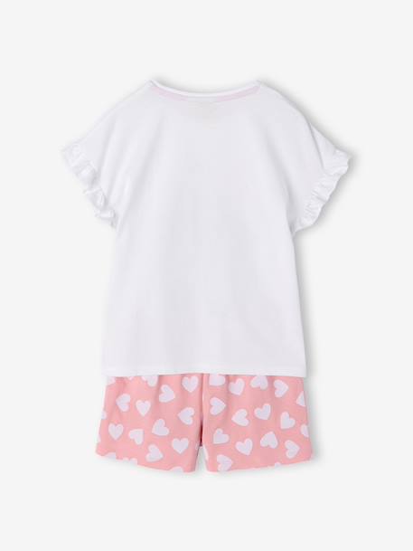 Pyjamashorty meisjes katoen LILO & STITCH snoepjesroze - vertbaudet enfant 