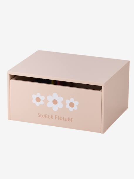 Activiteitentafel met opbergkoffer beige+rozen - vertbaudet enfant 