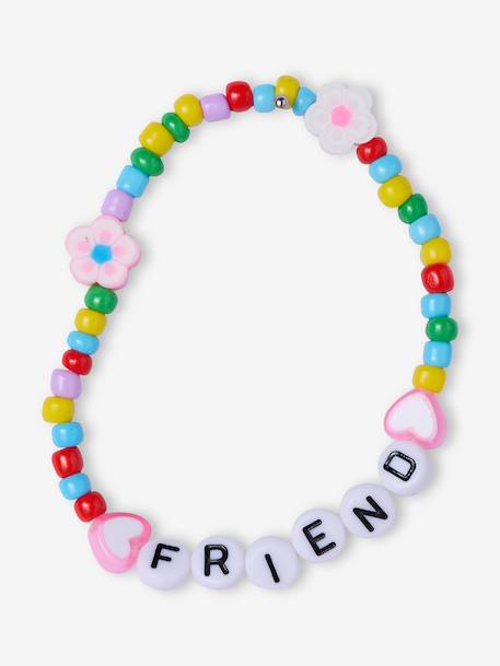 Set T-shirt en armbanden beste vrienden lila - vertbaudet enfant 