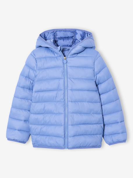 Lichte donsjas met capuchon jongen bordeauxrood+grijsblauw+hazelnoot+marineblauw+middenblauw+olijf+pecannoot+rood+smaragdgroen+zwart - vertbaudet enfant 