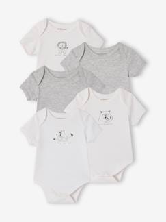 -Set van 5 body's baby korte mouwen