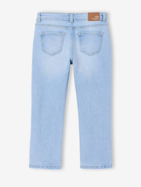Smalle jeans large meisjes denimgrijs+donkerblauw+gebleekt denim+grijs+middenblauw - vertbaudet enfant 
