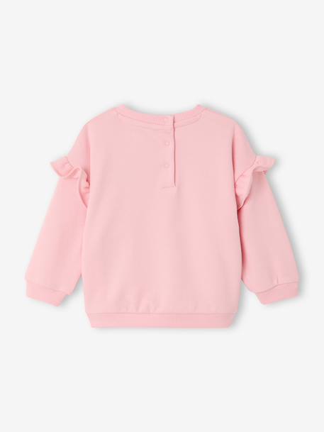 sweater  met lange mouwen voor babymeisjes lichtroze - vertbaudet enfant 