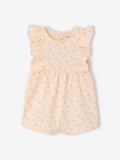 -Babyromper Basics met geruite mouwtjes 