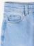 Slim jeans gemiddeld meisjes donkerblauw+gebleekt denim+grijs+middenblauw - vertbaudet enfant 
