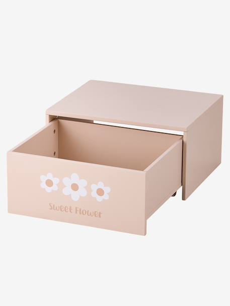 Activiteitentafel met opbergkoffer beige+rozen - vertbaudet enfant 
