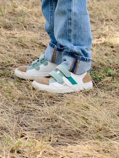 -Leren sneakers met klittenband voor jongens kleutercollectie