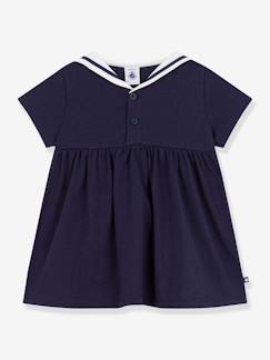 Baby-Jurk baby meisjes matrozenkraag korte mouwen