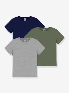 Set van 3 t-shirts voor kinderen van katoen van PETIT BATEAU  - vertbaudet enfant