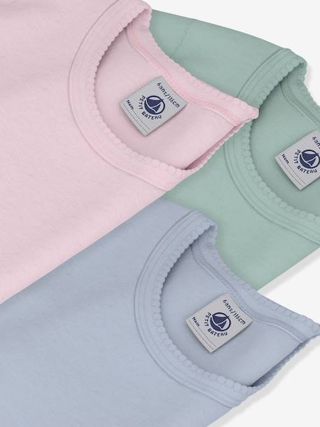 Set van 3 t-shirts PETIT BATEAU wit - vertbaudet enfant 
