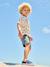 T-shirt jongens korte mouwen antraciet+ecru+wit - vertbaudet enfant 
