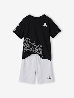 -Pyjamashort jongen katoen logo PLAYSTATION