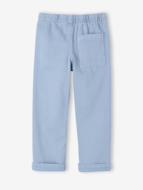 Eenvoudig aan te trekken jongensbroek met rechte pasvorm beige+middenblauw+nachtblauw+saliegroen+terracotta - vertbaudet enfant 