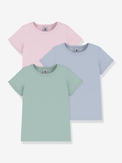 Meisje-Set van 3 t-shirts PETIT BATEAU