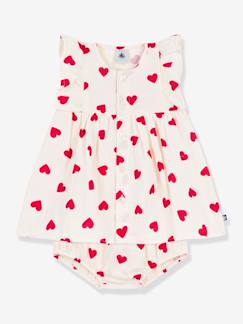 Baby-Rok, jurk-Jurk en bloomer baby met ruches van katoen