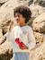 sweater jongen met V-hals ecru - vertbaudet enfant 