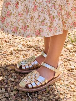 -Kindersandalen van leer met klittenband, collectie kleuterschool