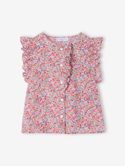 -Meisjesblouse met ruches op de mouwen