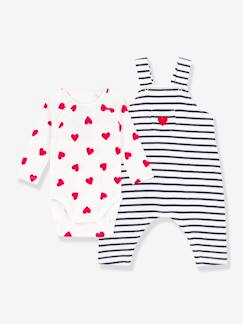 Baby-Salopette, jumpsuit-Set body salopet PETIT BATEAU