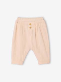 Baby-Broek, jean-Broek in harem-model van hydrofiel katoen baby jongen
