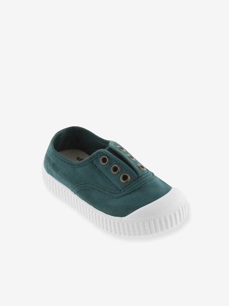 Kinderen Inglesa baskets beige+blauwgroen+perzikroze - vertbaudet enfant 