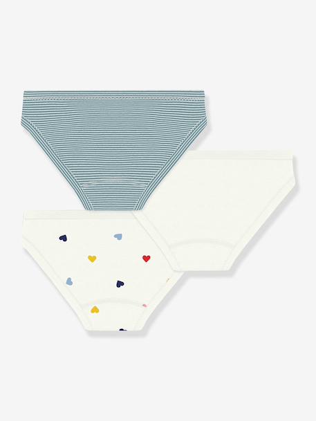 Set van 3 slipjes katoen PETIT BATEAU wit - vertbaudet enfant 