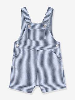 Baby-Salopette, jumpsuit-Korte babysalopet van keperstof