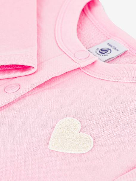 Effen katoenen vestje voor kinderen van PETIT BATEAU rozen - vertbaudet enfant 