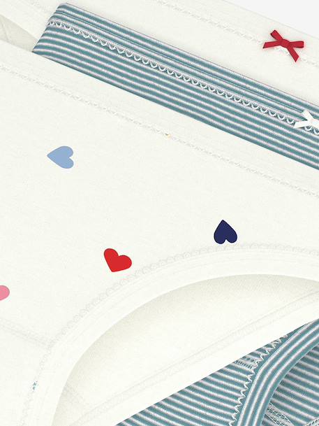 Set van 3 slipjes katoen PETIT BATEAU wit - vertbaudet enfant 