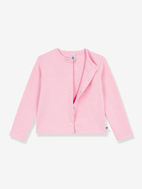 Effen katoenen vestje voor kinderen van PETIT BATEAU rozen - vertbaudet enfant 