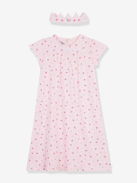 Nachtjurk en diadeem PETIT BATEAU lichtroze - vertbaudet enfant 