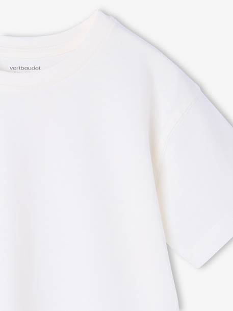 Set van 3 effen Basics jongensshirts olijf - vertbaudet enfant 