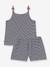 PETIT BATEAU pyjama set met bretels marineblauw - vertbaudet enfant 