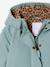 Lange parka met capuchon voor meisjes groengrijs - vertbaudet enfant 