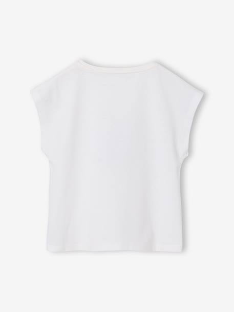 Set van 3 Basics meisjesshirts met korte mouwen bleekblauw+grijsblauw+roze (poederkleur) - vertbaudet enfant 