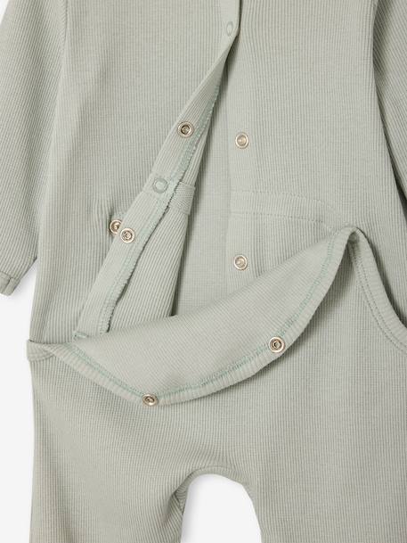 Set van 2 pyjama's baby met opening aan de achterkant saliegroen - vertbaudet enfant 