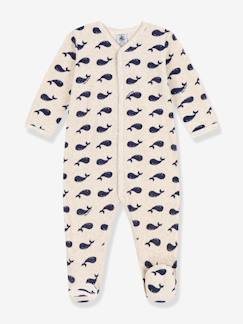 Baby-Pyjama, surpyjama-Babyslaappakje baby velours walvissen