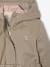 3-in-1 parka voor meisjes, parka en windjack met bloemenprint kaki - vertbaudet enfant 