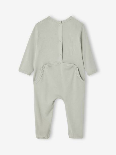 Set van 2 pyjama's baby met opening aan de achterkant saliegroen - vertbaudet enfant 