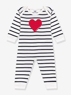 Baby-Pyjama, surpyjama-PETIT BATEAU pyjama met hartjes