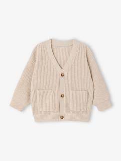 Baby-Trui, vest, sweater-Essentieel vestje voor babyjongens met V-hals