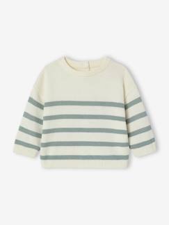 Baby-Trui, vest, sweater-Gestreept baby trui van tricot