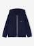 sweater met rits met capuchon voor meisjes marineblauw+oudroze - vertbaudet enfant 